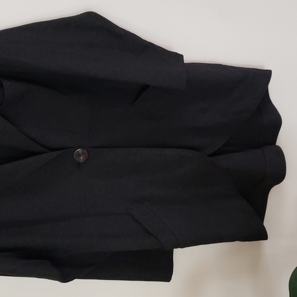 Cabi gray single button midweight jacket, ponte knit Lisbon topper,  medium - Picture 4 of 8